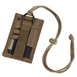 OneTigris ID Card Holder with Pen Holder, Neck Strap, Card Case, Military Style, For Work, School, Tactical, Durable, Commuter Pass Holder, Name Holder, Employee ID Case, Both Horizontally and