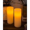Homemory 9" x 3" Flameless Candles Battery Operated, Flickering LED
