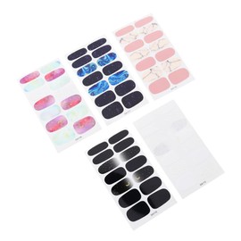 HONMEET 5sheets Full-Cover Nail Art Decals Random Styles Nail Stickers for Women Girls Easy Variety of Patterns for Unique Manicure Looks