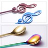 Music Note Spoons 6-Pack Creative Cute Teaspoons 18/10 Stainless Steel