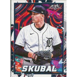 2022 Topps Fire #80 Tarik Skubal Detroit Tigers Baseball Card
