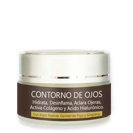 Rusens - Crema Contorno de ojos Antiedad - Natural - Ayuda a Hidratar, Desinflamar, Aclarar Ojeras y Atenuar lneas de expresin. Activa Colgeno y cido 