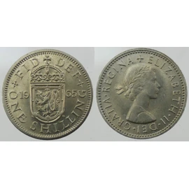 1965 Uncirculated Scottish Shilling Pre Decimal Coin
