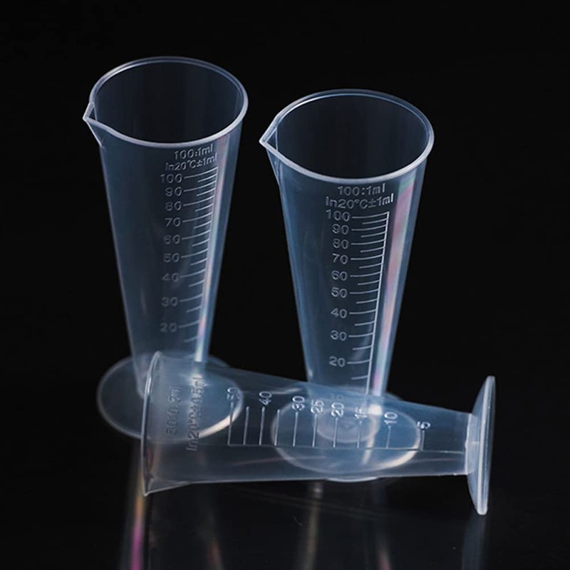 6 Pieces Plastic Measuring Cup 50ml Cone Measuring Cup Measuring