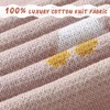 Receiving Baby Blanket,100% Luxury Cotton Knit Baby Blanket,Lightweight Cozy Neutral