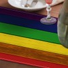 Pride Rainbow Modern Art Burlap Table Runners for Table Dresser