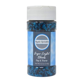 Mystic Sprinkles Sugar Crystal Blends 4.2oz Bottle (Onyx & Turquoise)