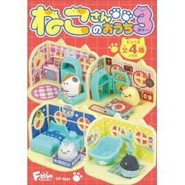 F-toys Confect Cat House 3, 10 Pieces, Candy Toy, Gum