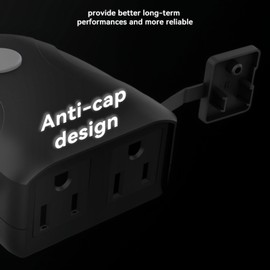 Swokely Smart Outdoor WiFi Plug, Smart Plug with Remote Control App Timer Function IP53 Waterproof for Home Garden Pool Kitchen Balcony