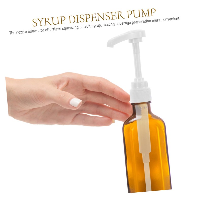 WOONEKY 1set Syrup Dispenser Pumps for Beverages Quantitative Bottle Replacement