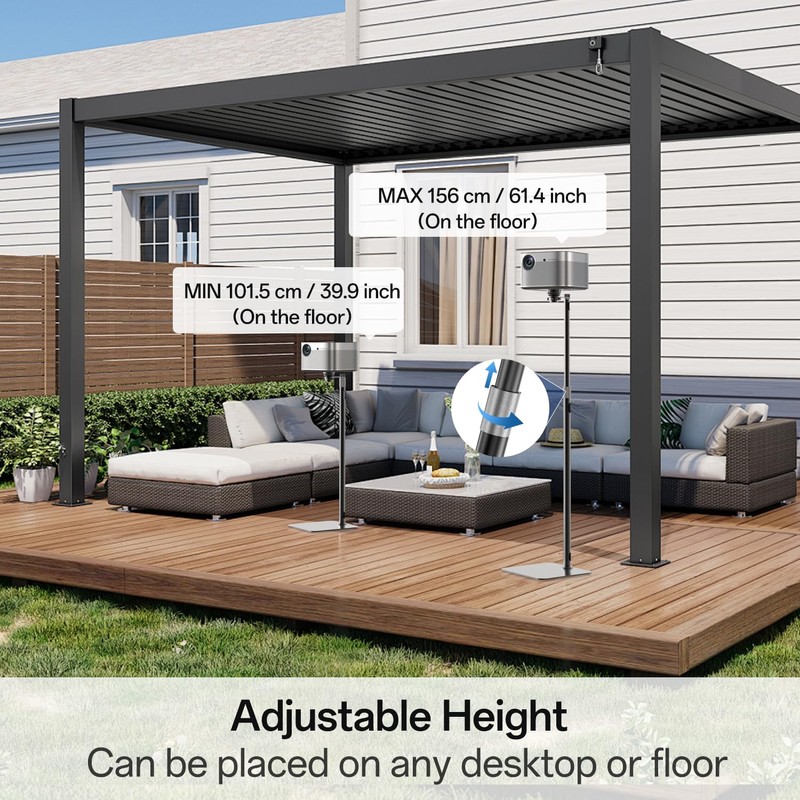 Projector Floor Stand with Adjustable Height 29.9 - 52.7 inch,