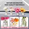 DRIYANN Daisy Car Dashboard Decorations - 4 Pack Mini Floral