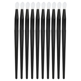 10 Pieces Lip Brushes Reusable Silicone Lip Gloss Applicator Portable Long Handle Facial Makeup Brush Set