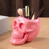 Arola Pink Skull Pencil Holder Skeleton Key Holder Makeup Brush