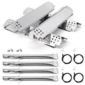 Adviace Replacement Parts for Nexgrill 720-0830X 720-0888S, 4-Pack Grill Burners Igniters Flame Tamers Kit Replacement for Nexgrill 4 Burner 720-0830X Gas Grill