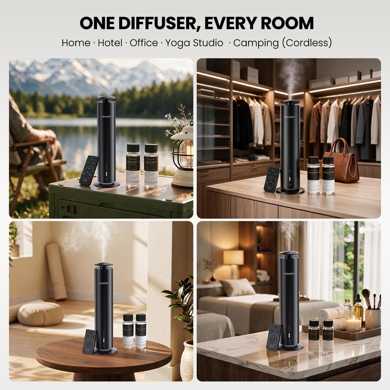 Waterless Essential Oil Diffuser for Large Room up to 1000