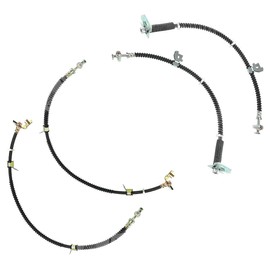 Allmakes 4x4 Front and Rear Flexible Hydraulic Brake Hoses to Calipers for 1997-2002 Range Rover P38