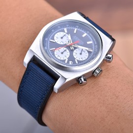 MAX Canvas Watch Strap with FKM Rubber Back and Quick Release Replacement Strap – Choice of Colours