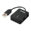 Equip USB Hub 4Port Travel USB Hub, Black