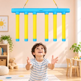 6-Stick Falling Sticks Reflex Challenge Game with Remote Control, 3-Speed Reaction Trainer