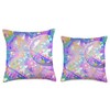 bath bomb pattern design Throw Pillow