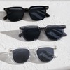 ENSARJOE 40-Pack Wholesale Square Sunglasses - 3 Colors (20 Black/10