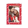 Shot2go Pack of 6 Christmas Photo Cards Red White Snowflake