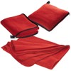 XL Fleece Blanket and Cushion in One, Red, Approx. 180