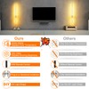 GOODATE Wall Sconces Set of Two with Remote, Stepless Colors