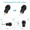 Door Stoppers, 6 Pack Black Door Stops Heavy Duty Stainless