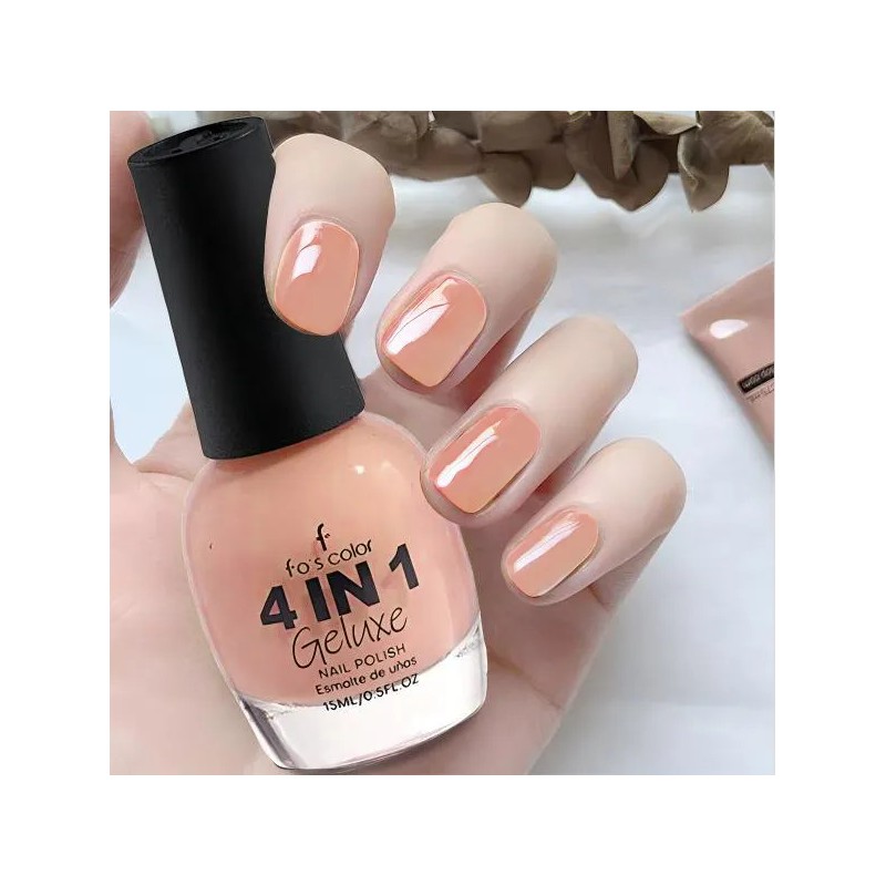 4 En 1 Esmalte De Uñas Geluxe 15ml, Acabado Profesional