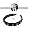 Donalie Women's Velour Headband Black Hair Band Hair Accessory