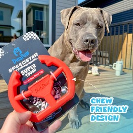 DuraPaw Speedster Racing Wheel Pet Chew Toy, Tough Durable Nylon Dog Toy