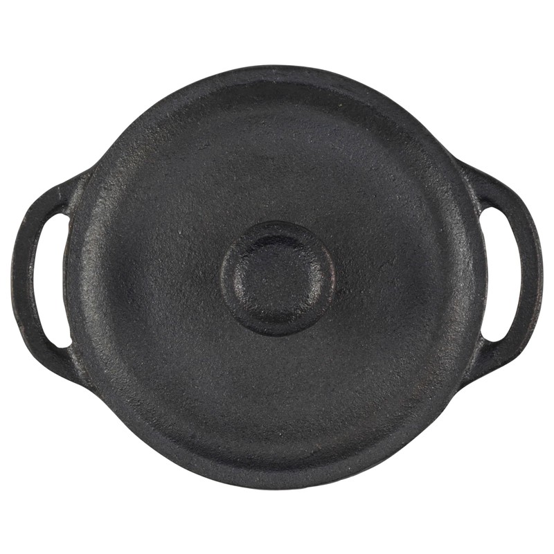 GoodCook Pre-Seasoned Cast Iron Mini Dutch Oven, Black
