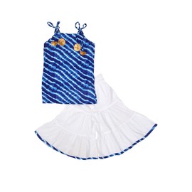 Chandrakala Conjunto de ropa de fiesta para niños (KG101), Azul-L, 12-18 Meses