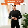CL convallaria Thermal Underwear for Men with Fly, Long Johns