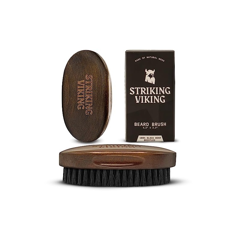 Striking Viking Beard Brush for Men - 4.3 in, Beech