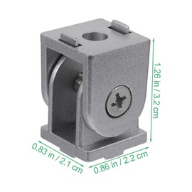 ULTECHNOVO 4pcs Zinc Alloy Flexible Pivot Joint Connectors for Aluminum Extrusion Profiles Hinge Pivot Fittings and Hinge Connectors Aluminum Extrusion Accessories