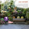 Alpine Corporation 10" Diameter Indoor Outdoor Glass Gazing Globe Garden