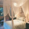 Mecoyas Mosquito Net, Upgraded, Beautiful Design, 4 Entrances, Prevents Insects,