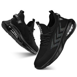 OWANVION Steel Toe Shoes for Men Lightweight Indestructible Safety Shoes Work Safety Sneakers Puncture Proof Comfortable Slip On Safety Shoes for Industrial Coustruction Black