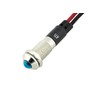 Alpinetech PL8B 8mm 5/16" 120V AC/DC LED Metal Signal Indicator Pilot Dash Light (Blue)