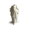 Kikkerland Salt and Pepper Shakers Set of 2 Sal'N'Pepi White