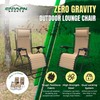 Caravan Canopy Infinity Zero Gravity Steel Frame Patio Deck Chair,