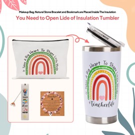 GYBOOM Teacher Gifts,Best Thank You & Appreciation Gifts for Women - Birthday, Retirement, End of Year, Christmas & Thanksgiving (White-1)