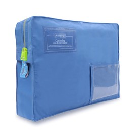 SECURISAC Tamper Evident Seal Cash Bank Bag - Security Tag Audit Trail Chain of Custody Reusable Shippable Clerk Courier Packaging - Weatherproof Waterproof Document Pouch (16"X 12" X 4")