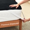 Mattress Protector 90 x 200 cm Waterproof Black Incontinence Pad