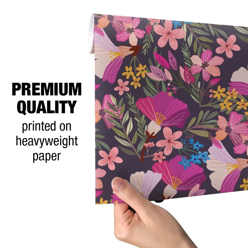 GRAPHICS & MORE Haruna Floral Pattern Gift Wrap Wrapping Paper