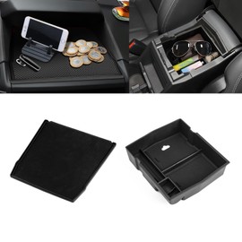 x xotic tech Center Console Organizer Dashboard Cover Mat Combo Compatible with Subaru Forester 2019 2020 2021 2022 2023 2024, Armrest Box Dash Anti-Slip Silicone Pad Interior Accessories(2Pcs)