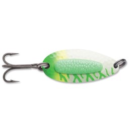 Blue Fox Pixiee Spoon, 1/2-Ounce, Green Tiger Fluorescent